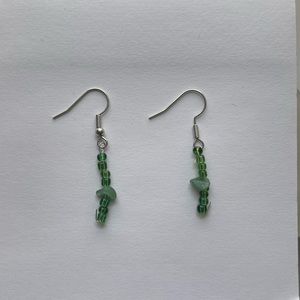 Handmade crystal beaded earrings!